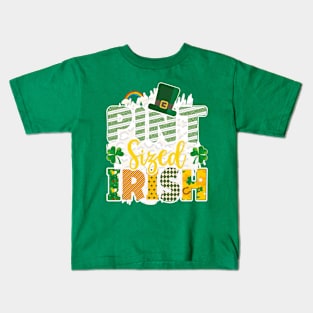 Pint Sized Irish, St. Patrick’S Day Shamrock Clover, st. patrick's day gift, Funny st Patricks gift, Cute st pattys gift, Irish Gift, Patrick Matching. Kids T-Shirt